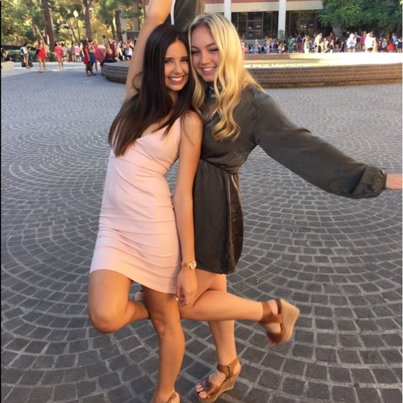 LF Faith in Love Body Con Midi Dress BLUSH - Picture 4 of 5